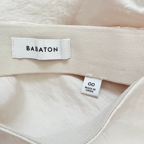 Aritzia Babaton Slip Mini Skirt Nude Champagne Size 00 - Picture 5 of 6